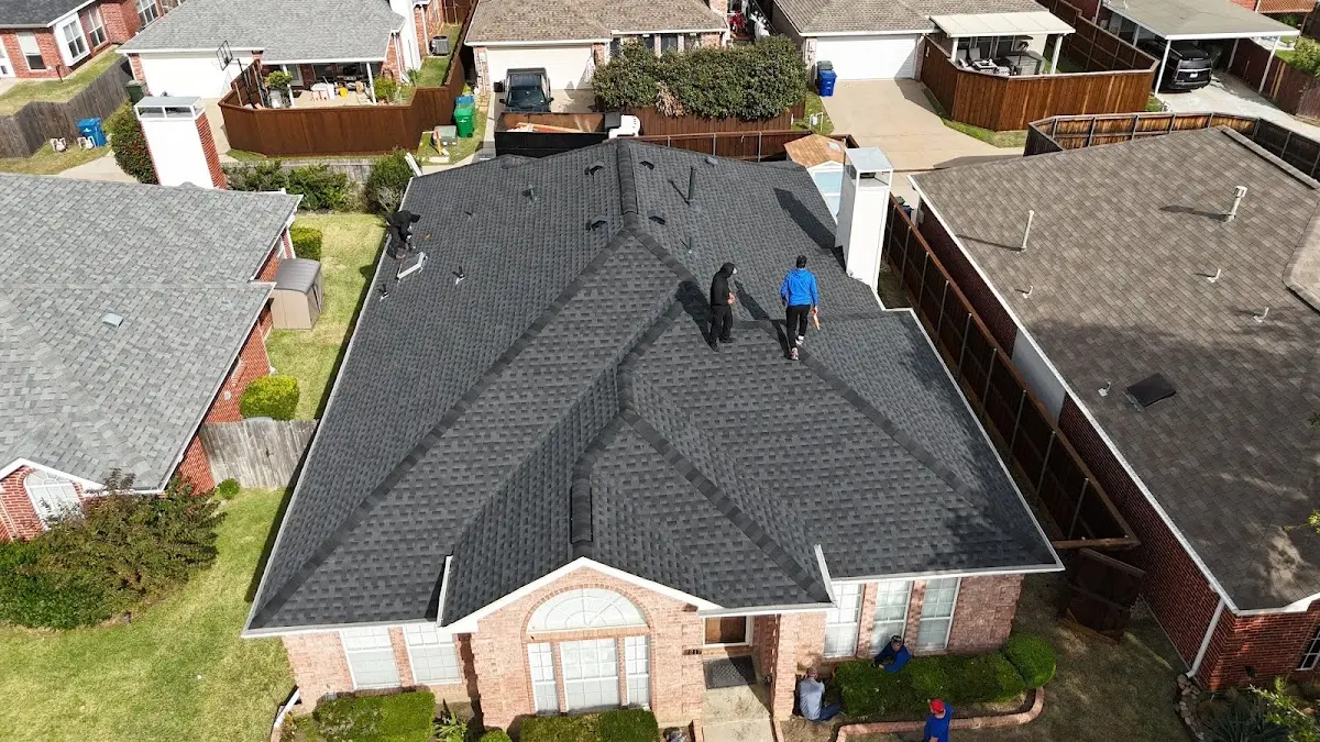 Slate & Tile Roof Repair work in progress on a Ladera Ranch property